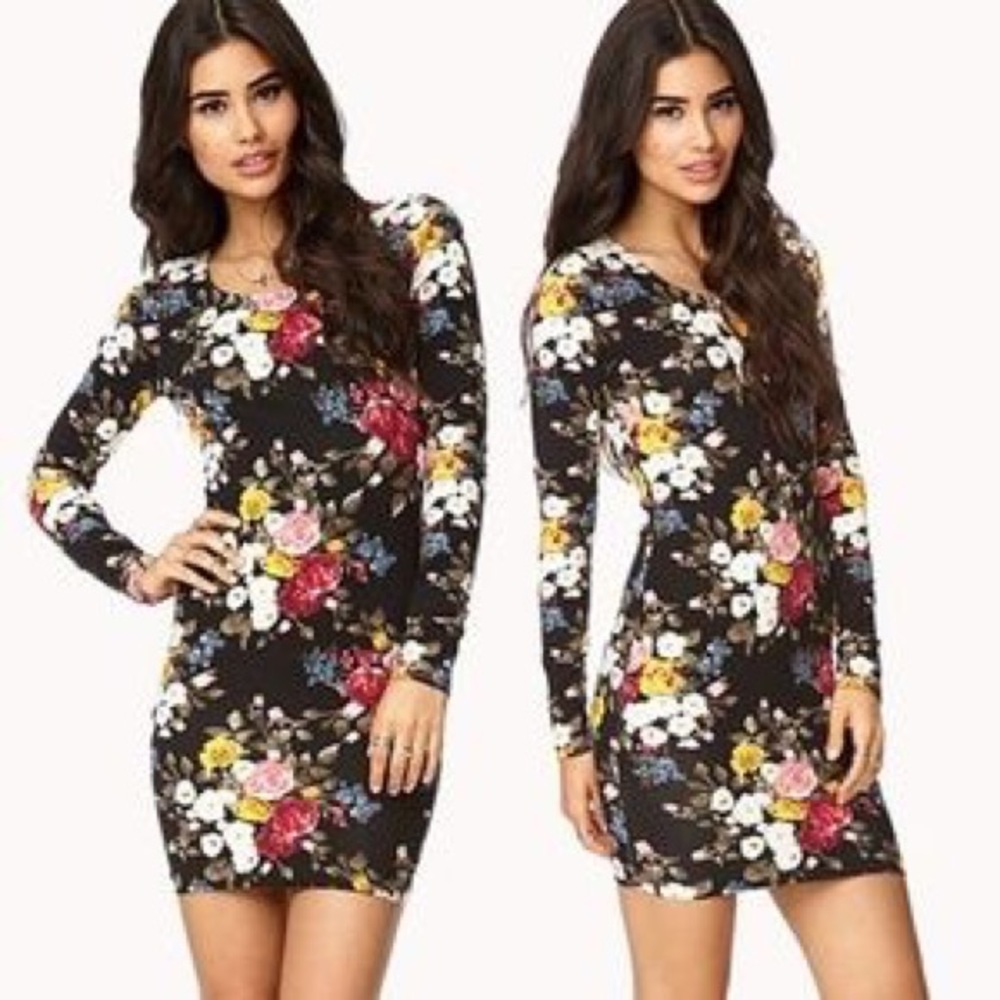 New long sleeve figure hugging dress!